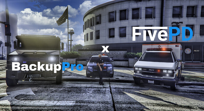 Thumbnail of the blog post [FivePD] AI Backup using BackupPro 